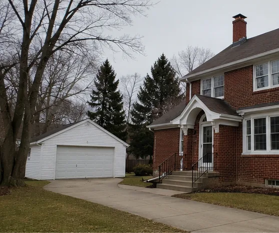 Traditional home with covered porch in Stewart, MN