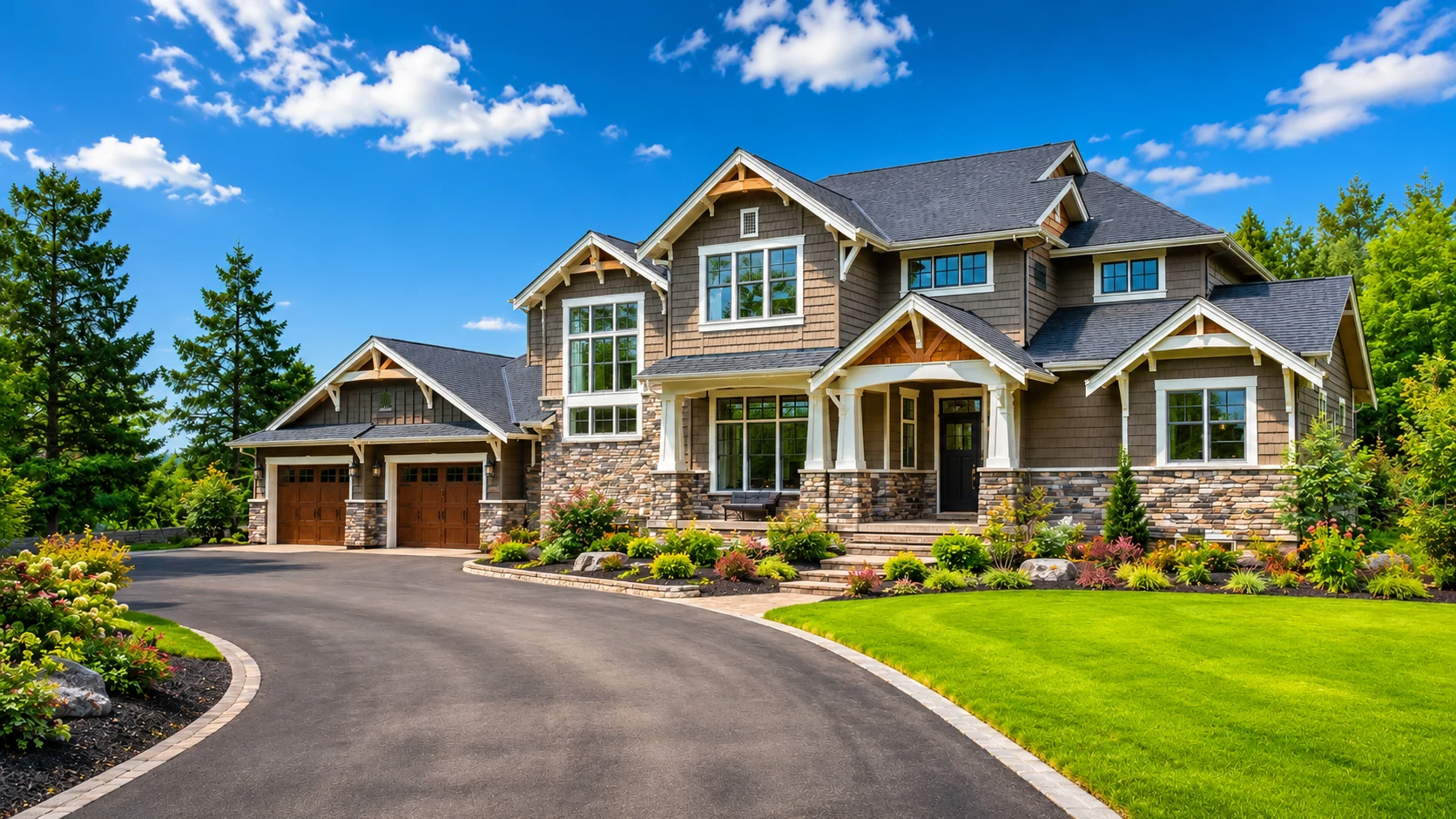 Craftsman-style home with stone accents in Hutchinson, MN
