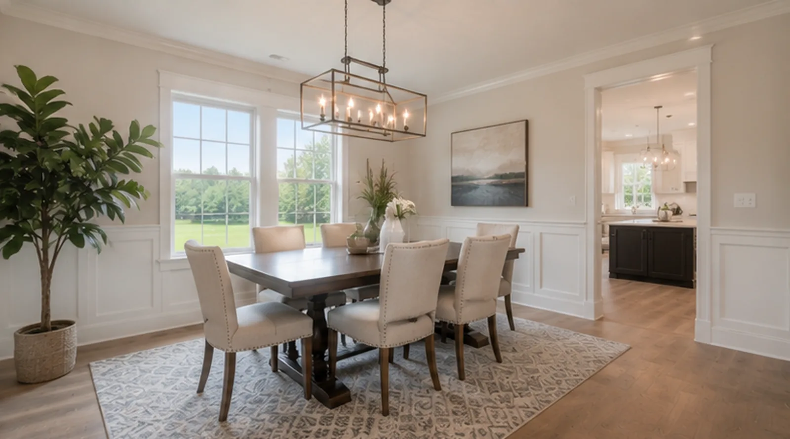 Dining room inspected in a Hutchinson home
