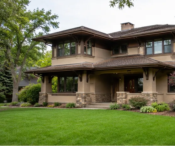 Craftsman home on a tree-lined Litchfield, MN street