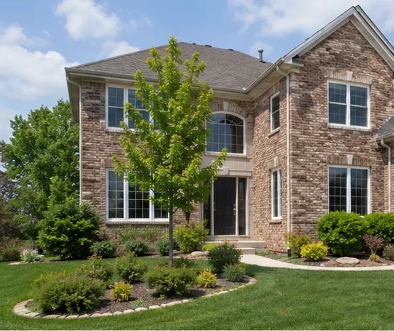 Traditional home with covered porch in Glencoe, MN
